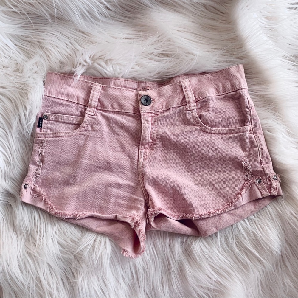 ZARA Dusty Pink Denim Shorts